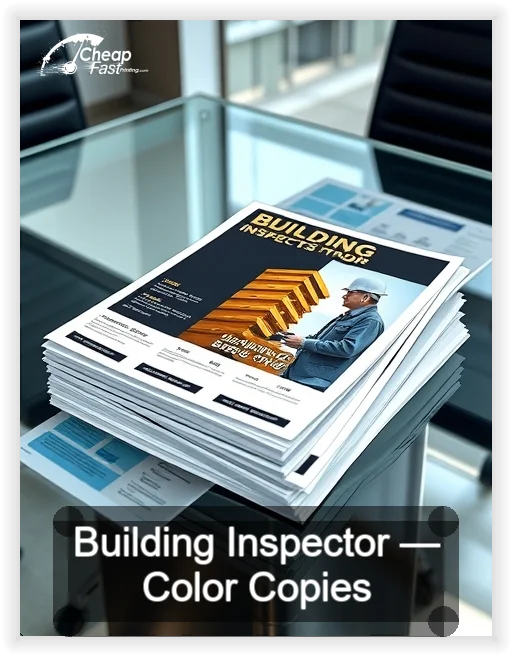 Building Inspector business card design sample