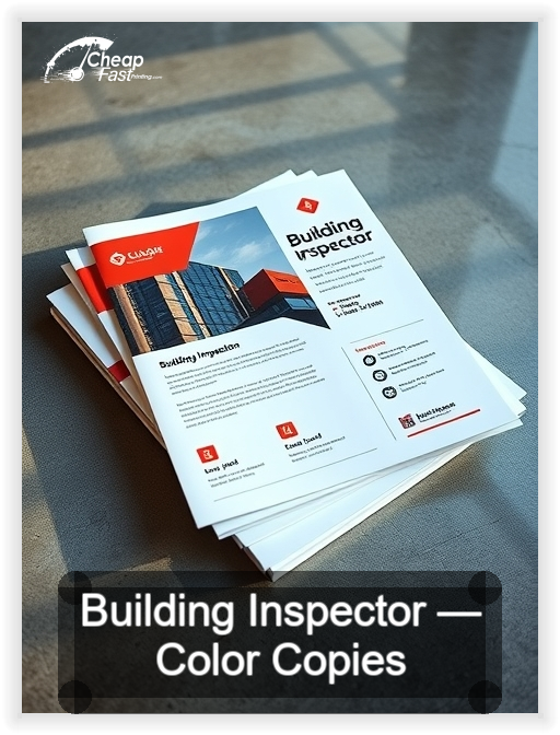 Building Inspector business card design sample