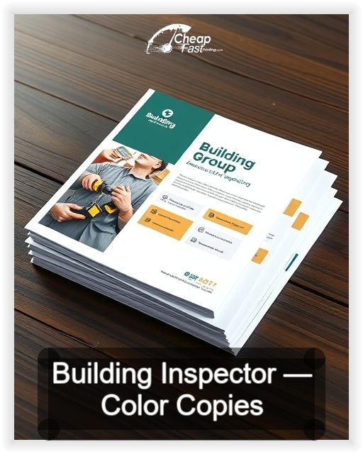 Building Inspector business card design sample
