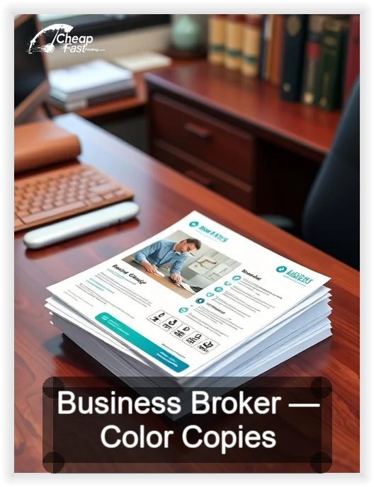 Business Broker business card design sample