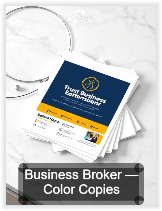 Business Broker business card design sample