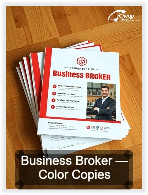 Business Broker business card design sample