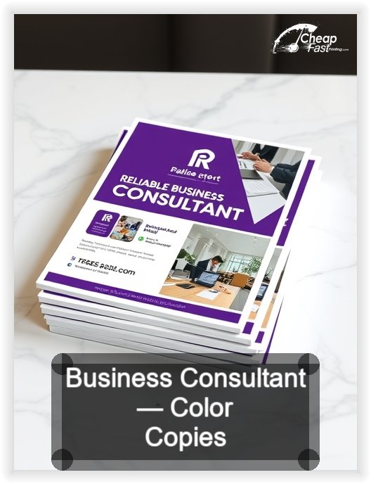 Business Consultant business card design sample