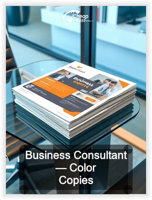 Business Consultant business card design sample