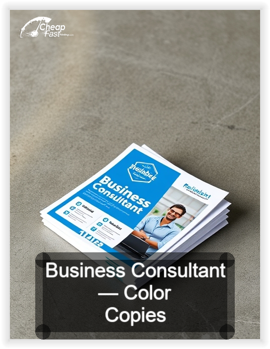 Business Consultant business card design sample
