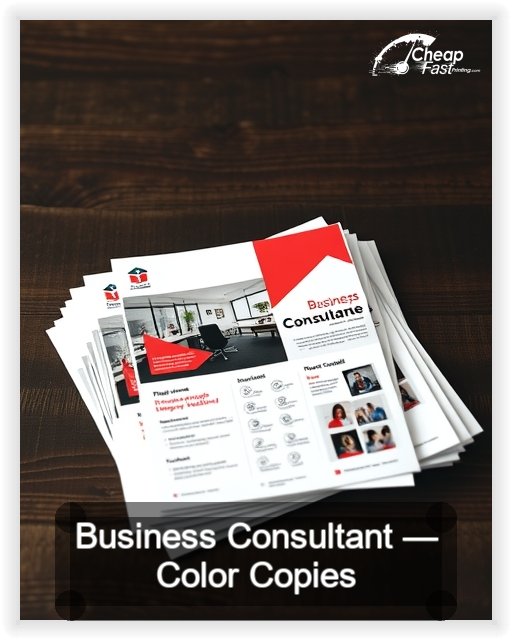 Business Consultant business card design sample