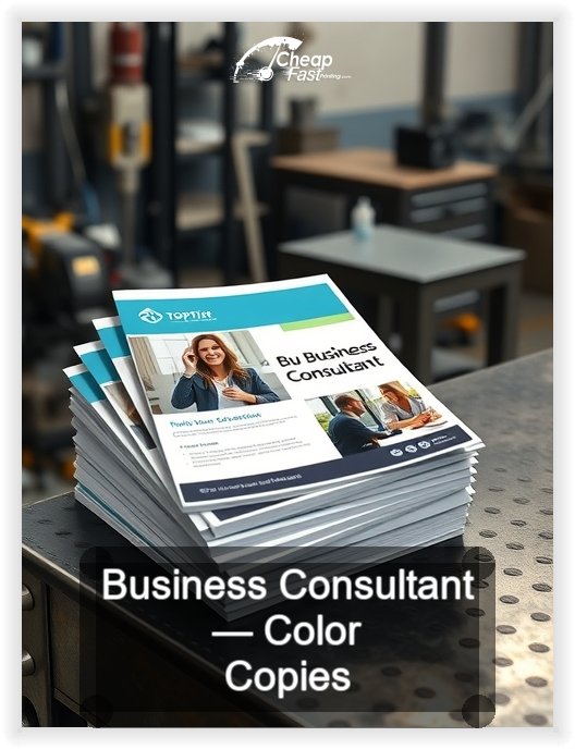 Business Consultant business card design sample