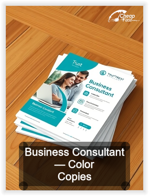 Business Consultant business card design sample