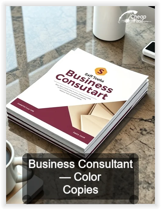 Business Consultant business card design sample
