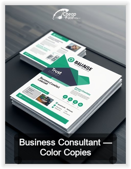 Business Consultant business card design sample