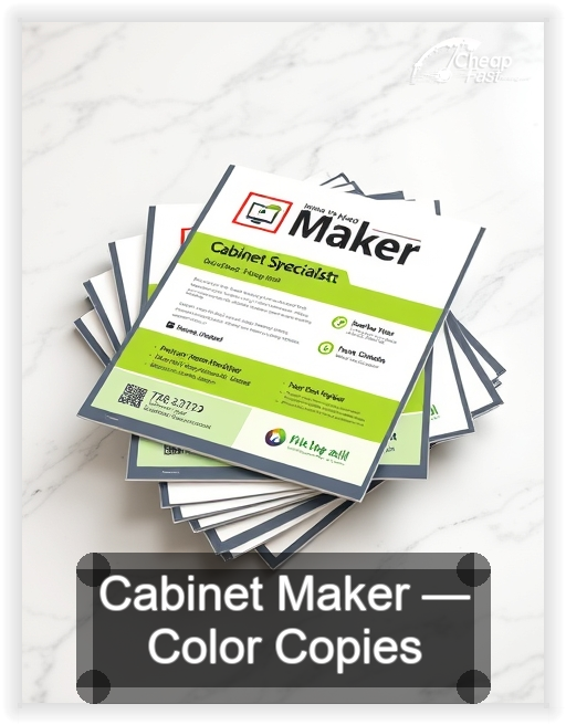 Cabinet Maker business card design sample
