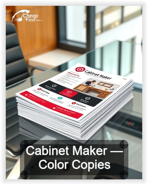 Cabinet Maker business card design sample