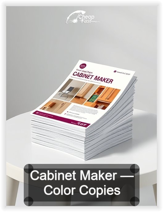 Cabinet Maker business card design sample
