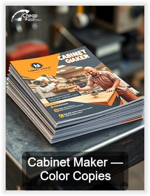 Cabinet Maker business card design sample