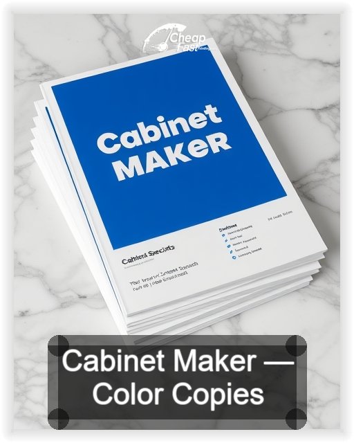 Cabinet Maker business card design sample