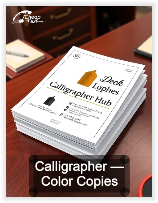 Calligrapher business card design sample