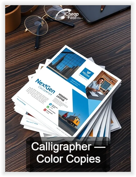 Calligrapher business card design sample