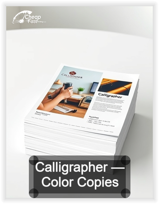 Calligrapher business card design sample