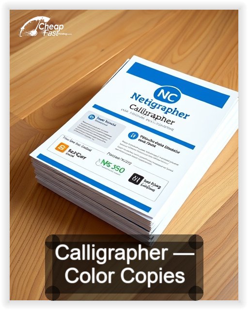 Calligrapher business card design sample