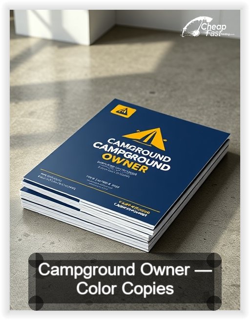Campground Owner business card design sample