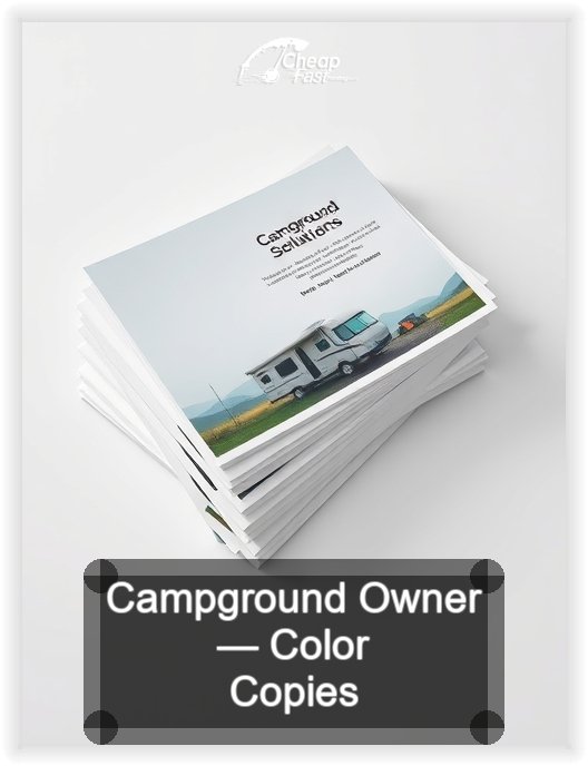 Campground Owner business card design sample