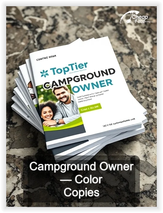 Campground Owner business card design sample