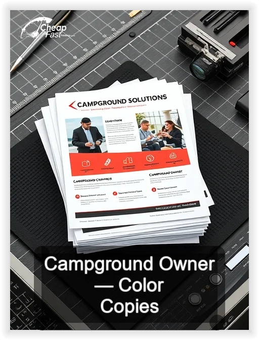 Campground Owner business card design sample