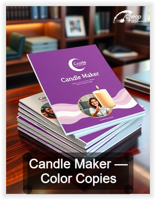 Candle Maker business card design sample