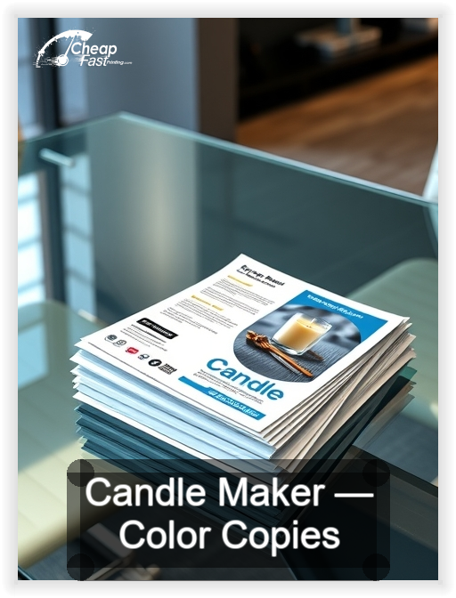 Candle Maker business card design sample