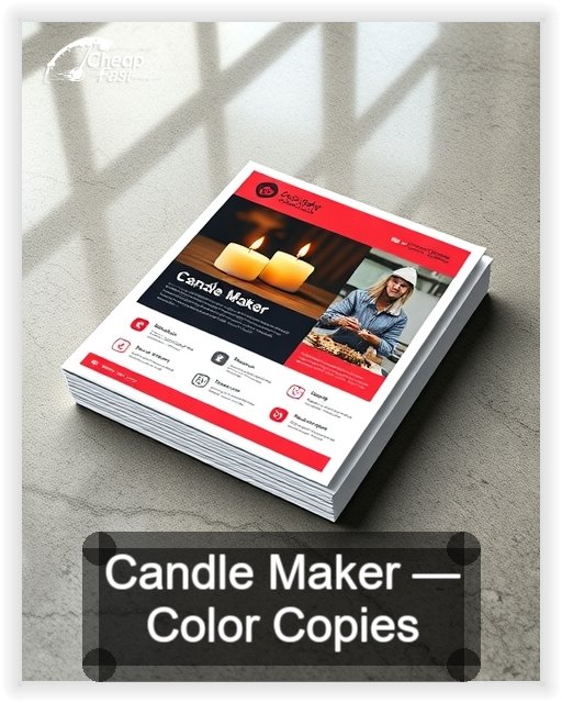 Candle Maker business card design sample