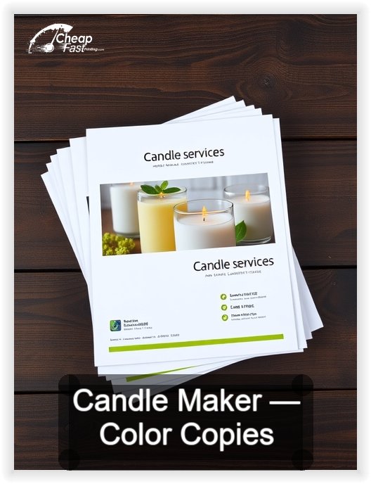 Candle Maker business card design sample