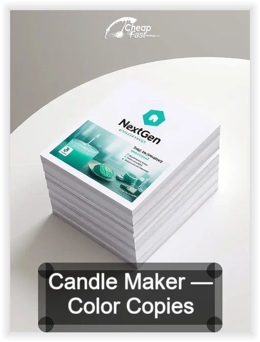 Candle Maker business card design sample