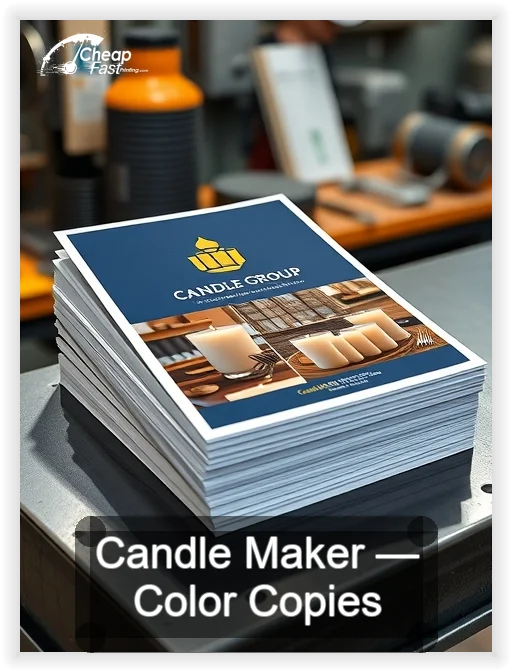Candle Maker business card design sample