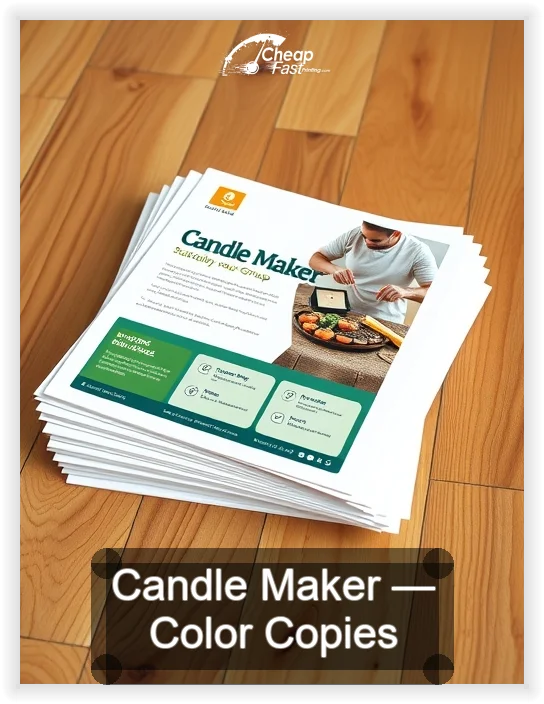 Candle Maker business card design sample