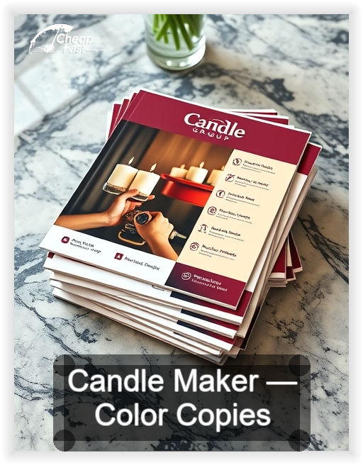 Candle Maker business card design sample