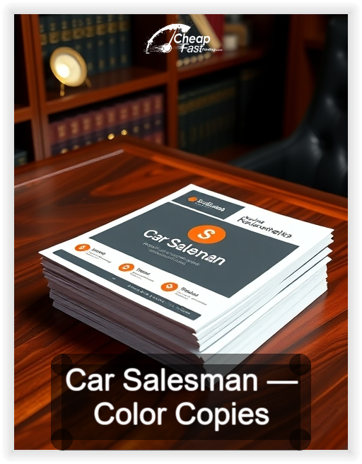 Car Salesman business card design sample