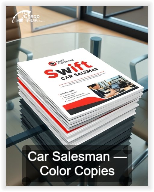 Car Salesman business card design sample