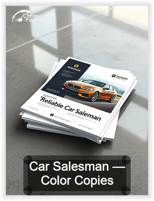 Car Salesman business card design sample