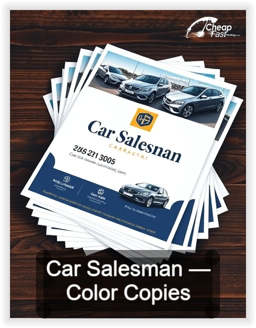 Car Salesman business card design sample