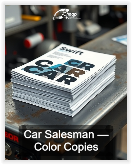 Car Salesman business card design sample