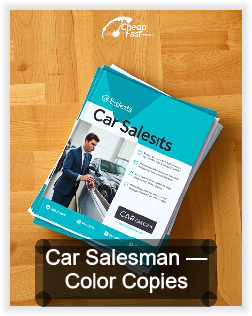 Car Salesman business card design sample