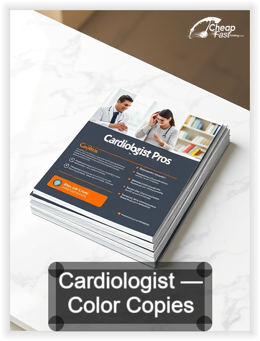 Cardiologist business card design sample