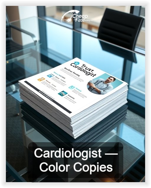 Cardiologist business card design sample
