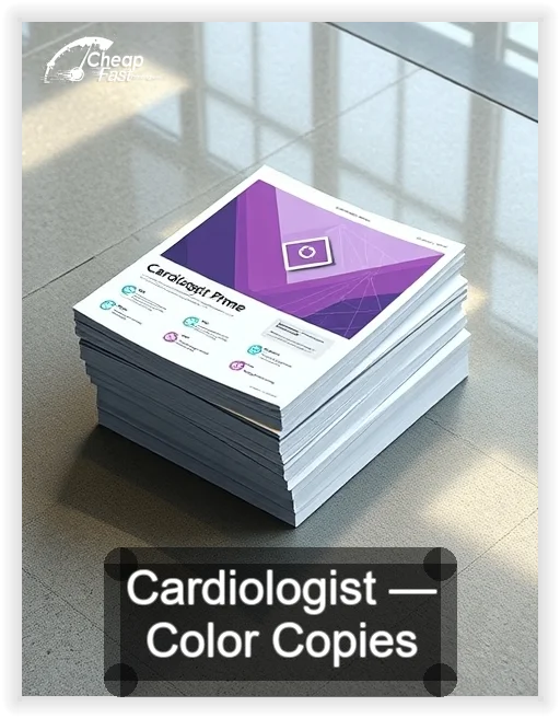 Cardiologist business card design sample
