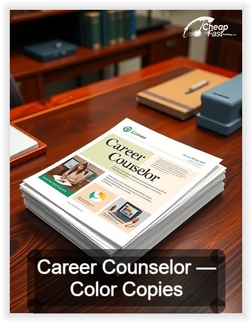 Career Counselor business card design sample