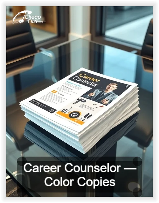 Career Counselor business card design sample