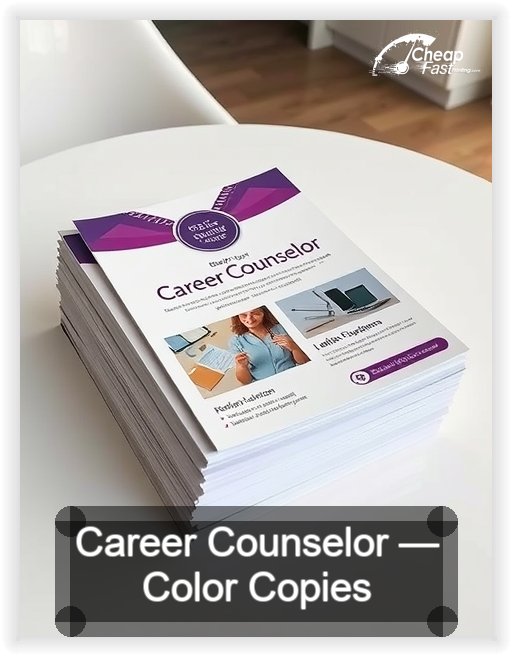 Career Counselor business card design sample