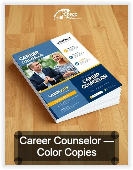 Career Counselor business card design sample
