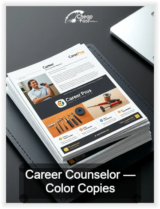 Career Counselor business card design sample