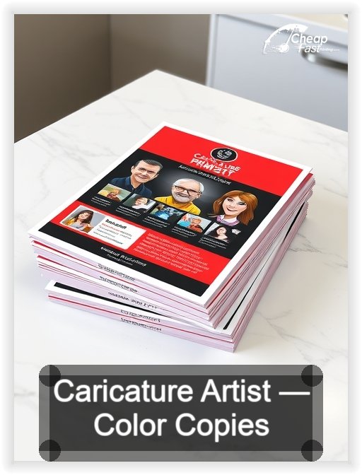 Caricature Artist business card design sample